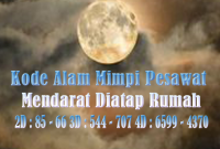 Kode Alam Mimpi Pesawat Mendarat Diatap Rumah